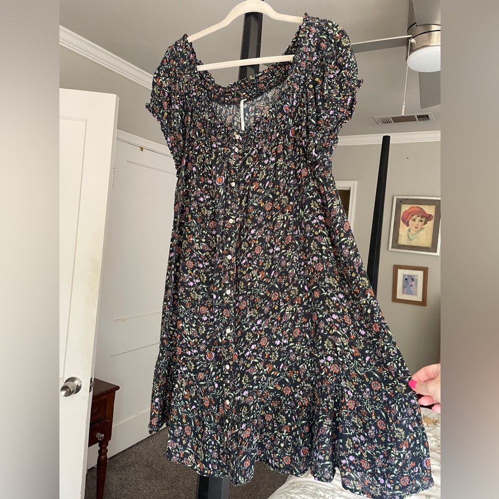 Floral Black Anthropologie Dress